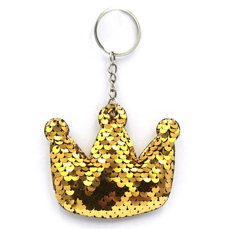 Wholesale Reflective Bright Surface Animal Plant PET Glitter Fashion Bag DIY Keychains